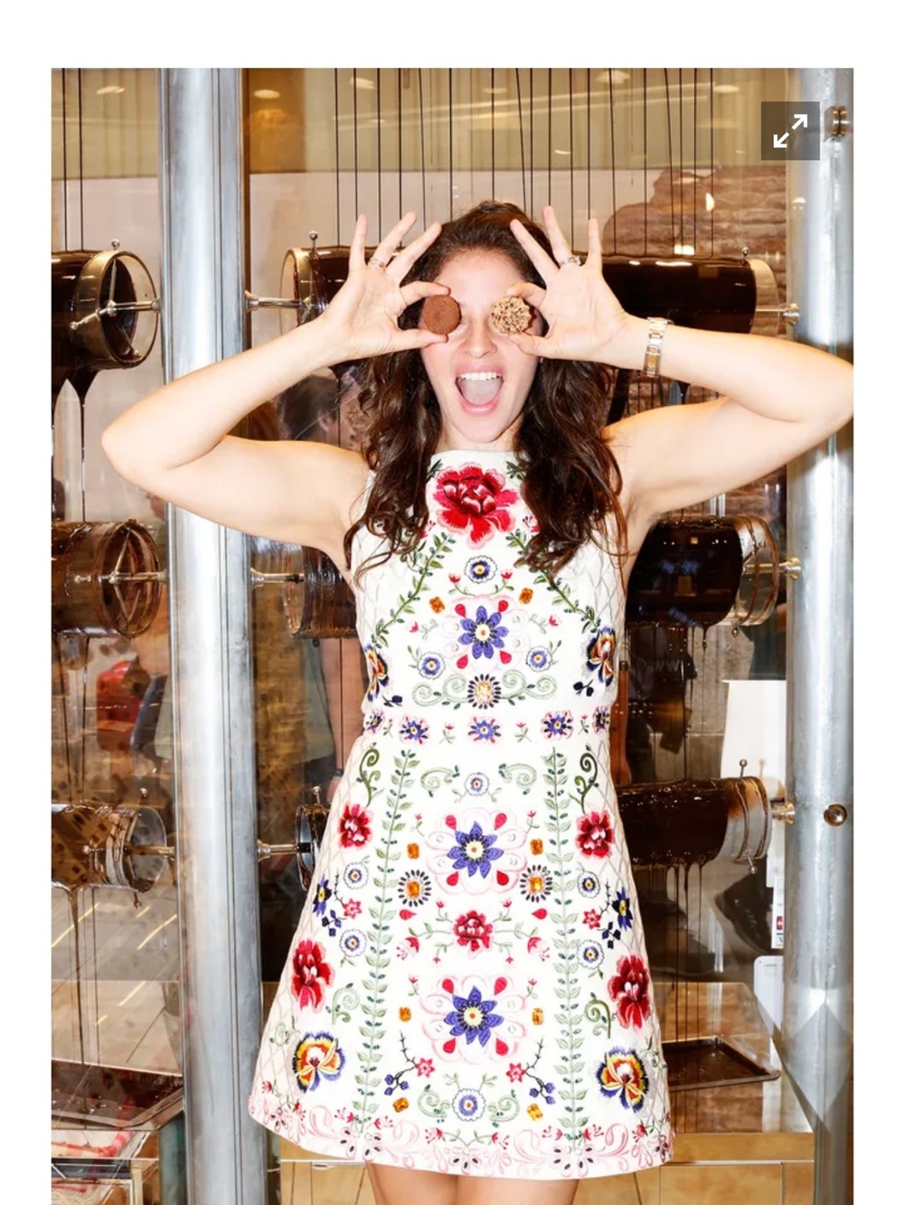 Alice + Olivia Lindsey Embroidered and Embellished Mini Dress - Picture 9 of 9